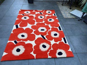 Marimekko - unikko Orange Red - Vloerkleed - 240 cm - 170 cm