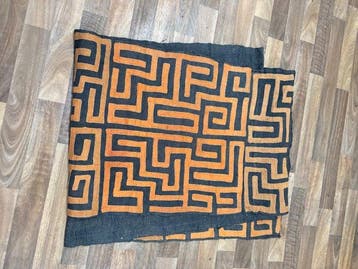 Congo vezel raffia-vloerkleed uit Congo - 3 m (Zonder
