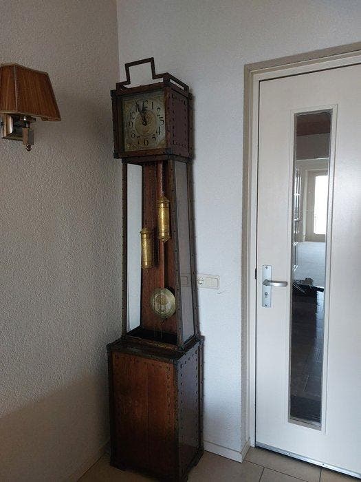 Staande klok - - Eik - 1910-1920, Antiek en Kunst, Antiek | Klokken