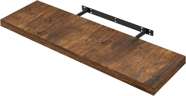 2dekans | Woltu Floating Wandplank - Vintage Bruin - 80 x 23, Huis en Inrichting, Woonaccessoires | Wandplanken en Boekenplanken