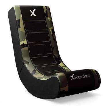Gamestoel - Geo camo - inklapbaar - video rocker - groen..., Verzenden, Nieuw