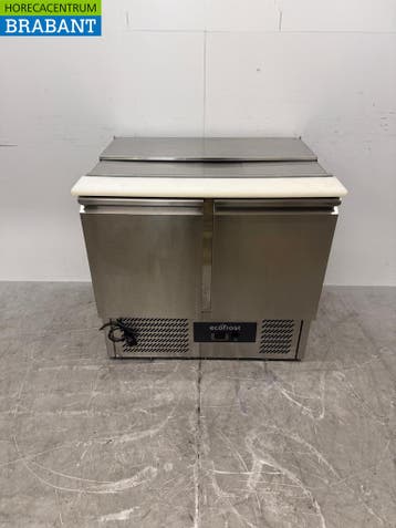 RVS Ecofrost Saladette Koelwerkbank 2 Deuren 90 cm 230V, Ophalen of Verzenden, Nieuw in verpakking