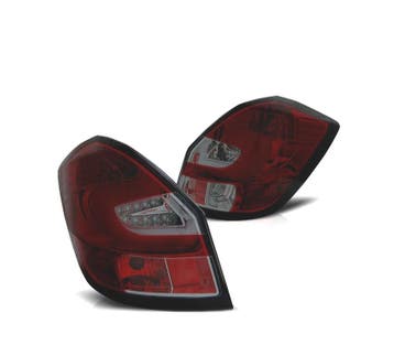 Feux Arrière Pour Skoda Fabia 07-14 Light Bar Rouge Fumé, Verzenden