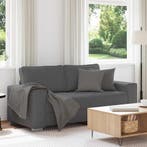 vidaXL Loveseat bank 180x77x82 cm corduroy stof donkergrijs, Verzenden, Nieuw