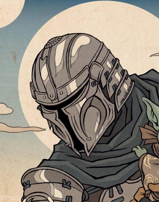 Kleury.art - The Mandalorian Shogun” by Kleury.art (1/5), Cd's en Dvd's, Dvd's | Tekenfilms en Animatie