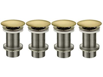 Veiling - 4x Beaux wastafelplug 1 1/4 lange schacht Lilas b, Nieuw