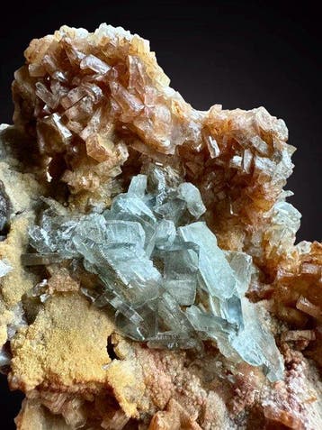 Blauw bariet van hoge kwaliteit, top kristallen., Verzamelen