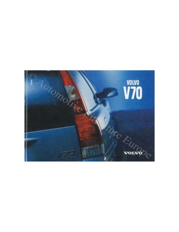 2000 VOLVO V70 INSTRUCTIEBOEKJE DUITS, Ophalen of Verzenden