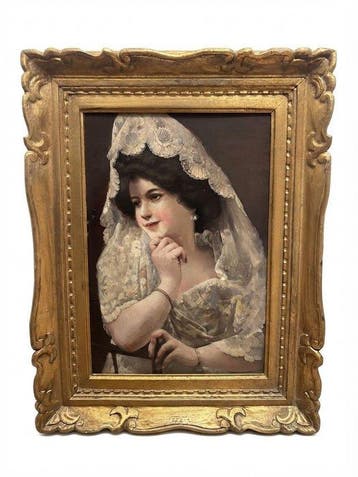 Circulo de ramon casas i carbó, Toegeschreven aan - Retrato
