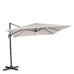 Parasol Pisogne 300x300cm – Zweefparasol | Beige, Verzenden