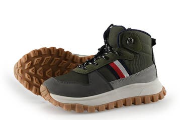 Tommy Hilfiger Hoge sneakers Jongens in maat 34 Groen, Enfants & Bébés, Verzenden, Schoenen