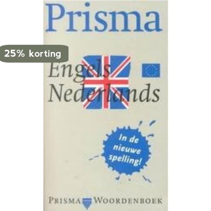Prisma woordenboek / Engels-Nederlands / Prisma, Livres, Dictionnaires, Envoi