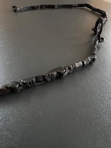 Médiéval Fer Ceinture allemande du Moyen Âge avec découpe en