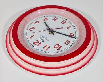 Wandklok - Diamantini Domeniconi - Glas, Hout, Aluminium -