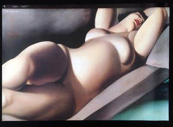 Tamara de Lempicka (after) - La belle Rafaela en vert -, Antiek en Kunst