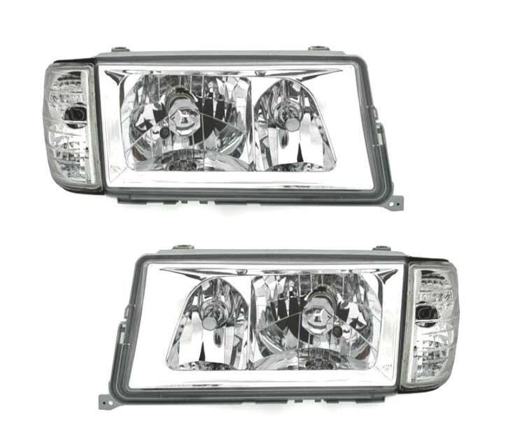 PHARES MERCEDES 190 W201 82-93 FOND CHROMÉ, Autos : Pièces & Accessoires, Éclairage, Envoi