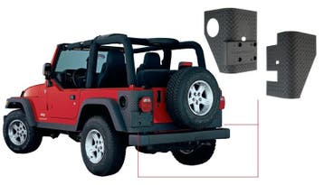 Bushwacker 97-06 Jeep Wrangler Trail Armor Rear Corners -, Ophalen of Verzenden