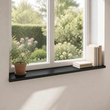 vidaXL Raamprofielen 2 st Zwart 70 x 40 x 2 cm Massief, Verzenden, Nieuw