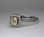 Bague - 18 carats Or blanc Diamant (Naturelle), Nieuw