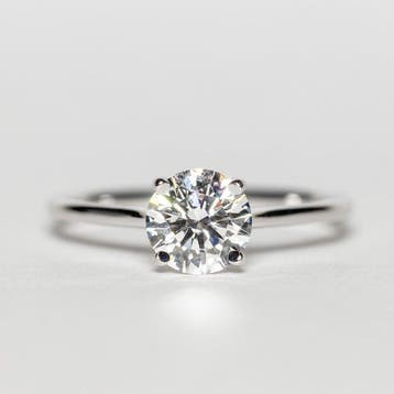 Zonder minimumprijs - Ring - 18 karaat Witgoud - 1.00ct. tw., Nieuw