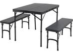 Campart TA-0870 - Picknicktafel 4 personen - Opvouwbaar met, Verzenden, Zo goed als nieuw