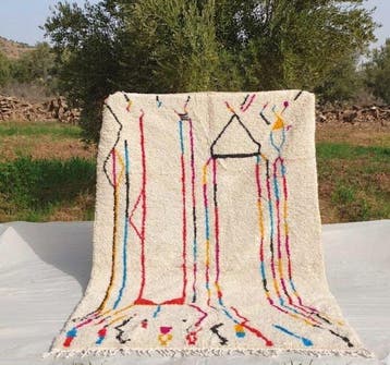 Berber - Tapis - 250 cm - 150 cm - Tapis coloré