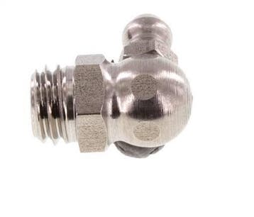 90° Graisseur Coudé Acier Inoxydable M10x1.5 DIN 71412, Bricolage & Construction, Verzenden