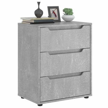 vidaXL Dressoir 60x40x73 cm spaanplaat betongrijs betongrijs, Verzenden