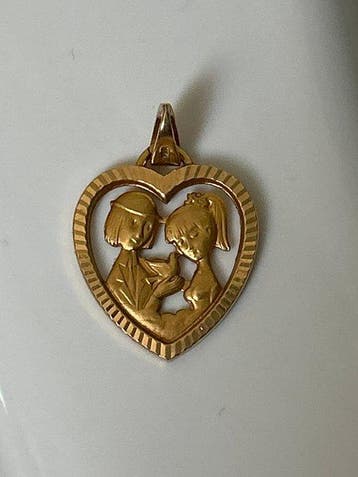 Sans prix de réserve - Pendentif en forme de médaillon - 18