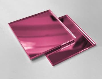 Set van 30 kleine vierkante spiegeltjes (3x30x30 mm, paars), Verzenden, Nieuw