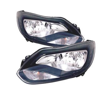 PHARES POUR FORD FOCUS IV 11-14 FOND NOIR, Verzenden