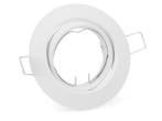 Veiling - 50x GU10 inbouw armatuur zand wit met lamphouder, Nieuw