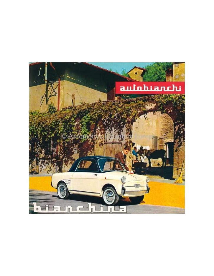 1961 AUTOBIANCHI BIANCHINA 110 DB / SPECIAL BROCHURE DUITS, Livres, Autos | Brochures & Magazines