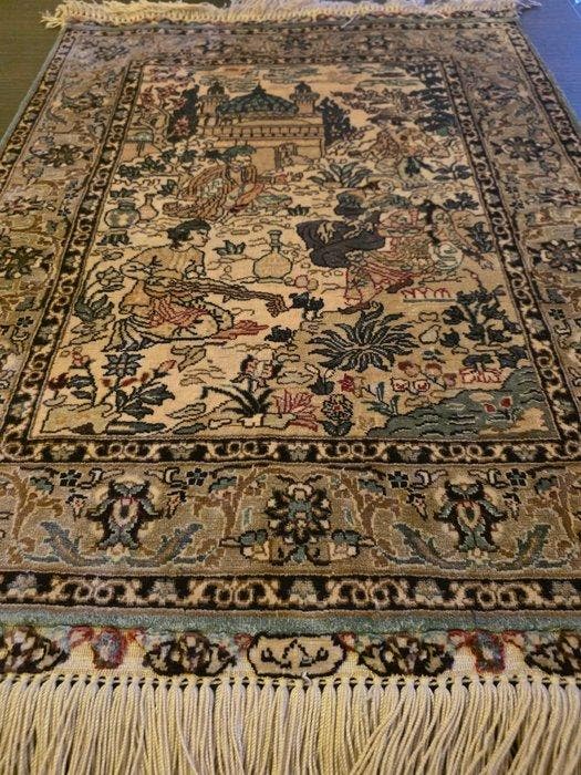 Hereke - Tapijt - 63 cm - 48.5 cm, Maison & Meubles, Ameublement | Tapis & Moquettes