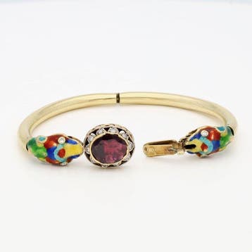 Bracelet - 18 carats Or jaune Diamant (Naturelle) - grenade