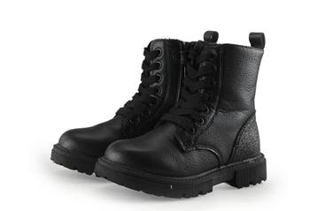 Nelson Veterboots Meisjes in maat 28 Zwart, Kinderen en Baby's, Verzenden, Jongen of Meisje, Schoenen, Zo goed als nieuw
