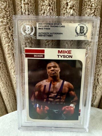 2024 Fiterman Sports Mike Tyson Gesigneerde kaart - 1 Card -, Nieuw