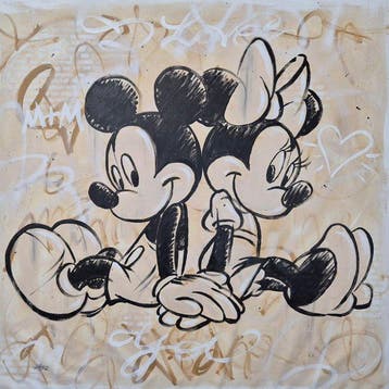 Hipo (1988) - Mickey & Minnie Mouse - Together (XXL One of a, Antiek en Kunst