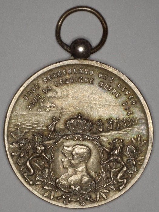 België. Medal 1915 - Support to the Belgian soldiers - by W., Postzegels en Munten, Munten | Nederland