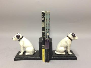 Boekensteunen - Gietijzer, Antiquités & Art