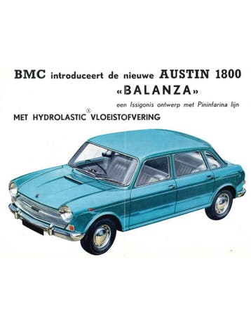 1966 AUSTIN 1800 BALANZA BROCHURE NEDERLANDS, Nieuw