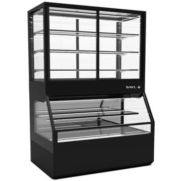 Wandmeubel (Gekoeld + Verwarmd) | INTEGRA COMBI | Zwart |, Verzenden, Nieuw in verpakking
