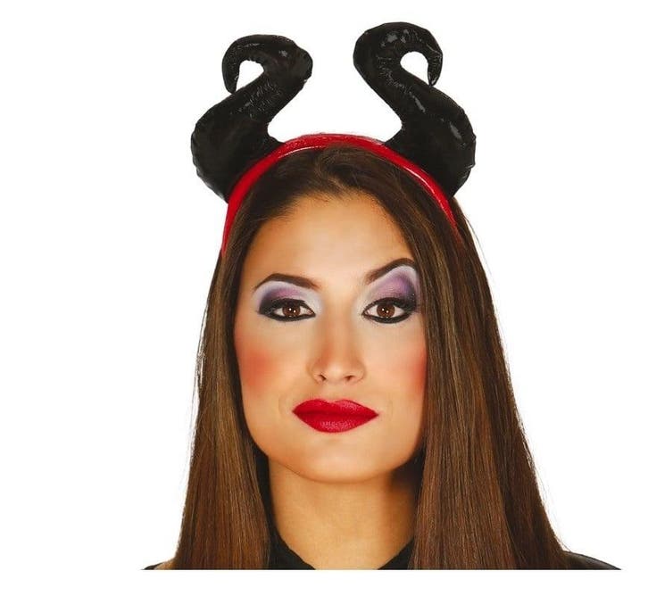 Halloween Haarband Zwarte Hoorns, Hobby en Vrije tijd, Feestartikelen, Nieuw, Verzenden