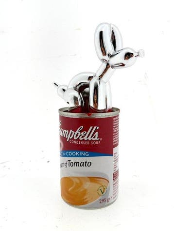 Koen Betjes (1992) - Pooping Balloon Dog (silver) x Campbell