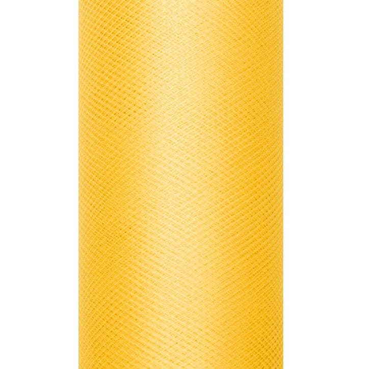 Gele Tule Rol 15cm 9m, Hobby en Vrije tijd, Feestartikelen, Nieuw, Verzenden
