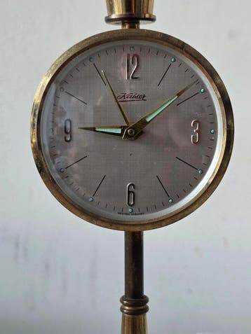 horloge de parquet - Kaiser - laiton, métal, verre -