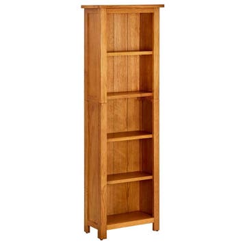 vidaXL Boekenkast met 5 schappen 45x22x140 cm massief, Verzenden, Nieuw