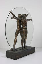 sculptuur, Vitruvian Man - 25 cm - Resin, Glas