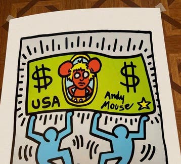 Keith Haring (1958-1990) - Andy Mouse