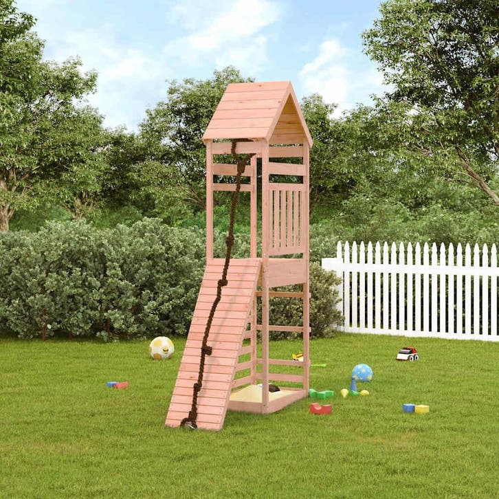 vidaXL Speelhuis met klimwand massief douglashout, Enfants & Bébés, Jouets | Extérieur | Aires de jeux, Envoi